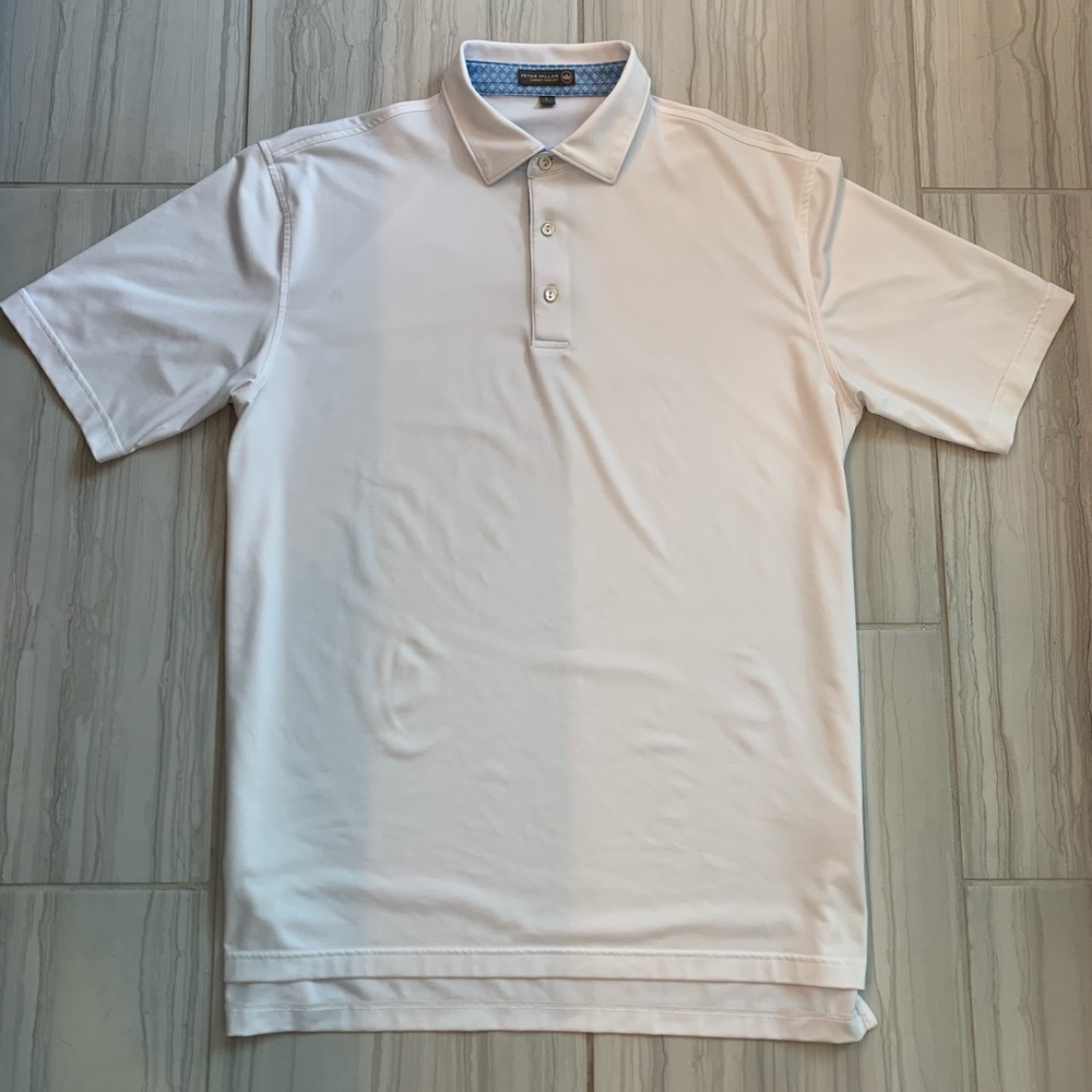 White Peter Millar Summer Comfort Polo Shirt